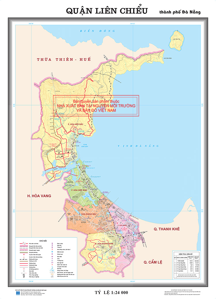 Bản đồ quy hoạch quận Liên Chiểu