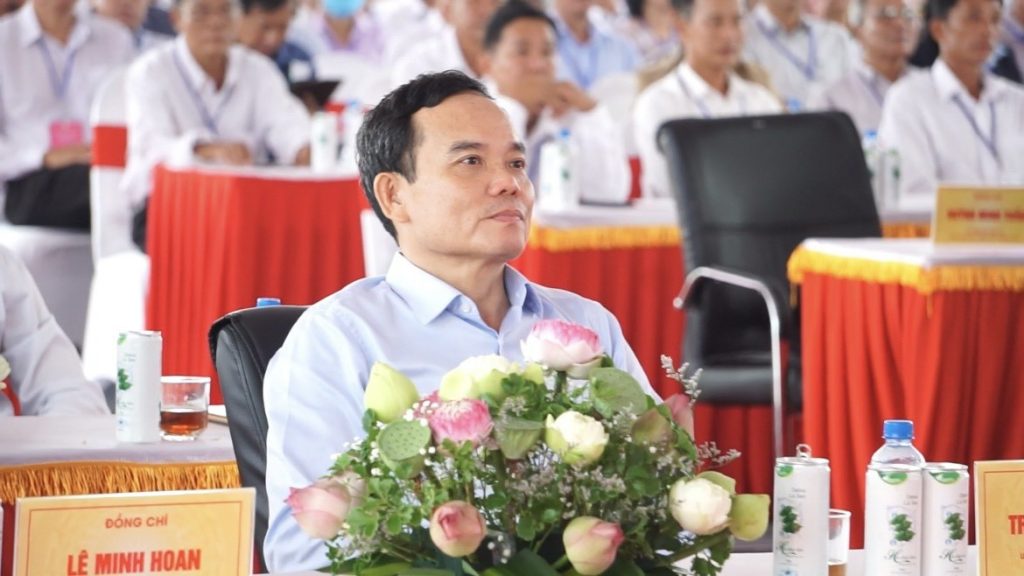 Phó Thủ tướng Chính phủ Trần Lưu Quang tại lễ khởi công cao tốc Cao lãnh - An Hữu