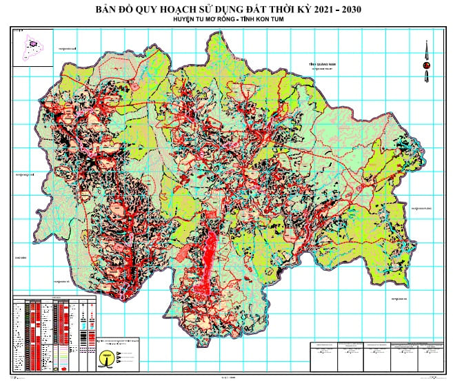 Bản đồ quy hoạch sử dụng đất đến 2030, huyện Tu Mơ Rông