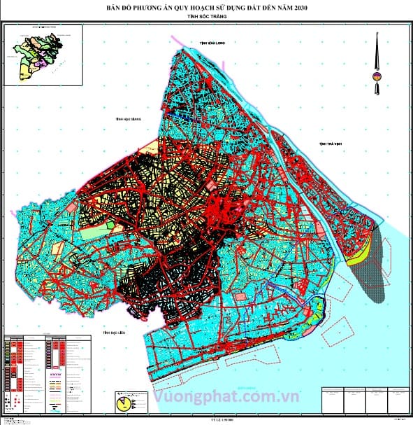 Bản đồ quy hoạch sử dụng đất tỉnh Sóc Trăng