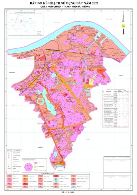 Bản đồ kế hoạch sử dụng đất năm 2022, quận Ngô Quyền
