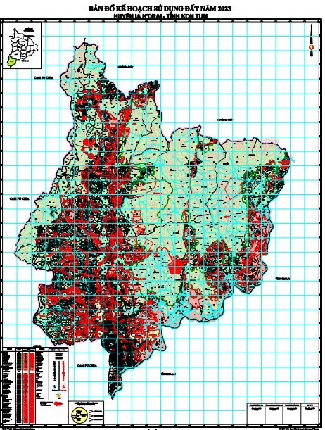 Bản đồ Kế hoạch sử dụng đất năm 2023, huyện Ia H'Drai