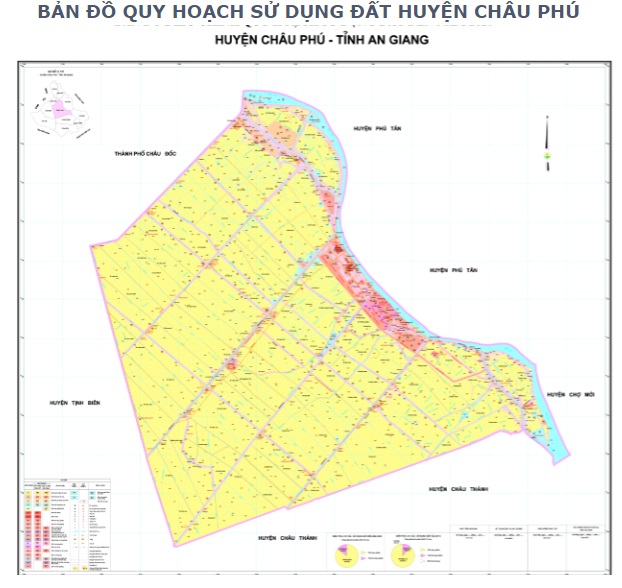 Bản đồ quy hoạch sử dụng đất đến 2030, huyện Châu Phú