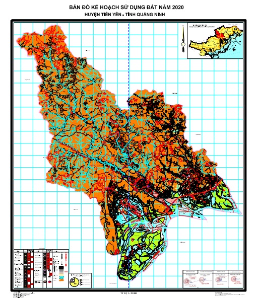 Bản đồ quy hoạch sử dụng đất huyện Tiên Yên