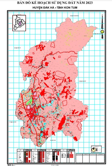 Bản đồ kế hoạch sử dụng đất năm 2023, huyện Đắk Hà