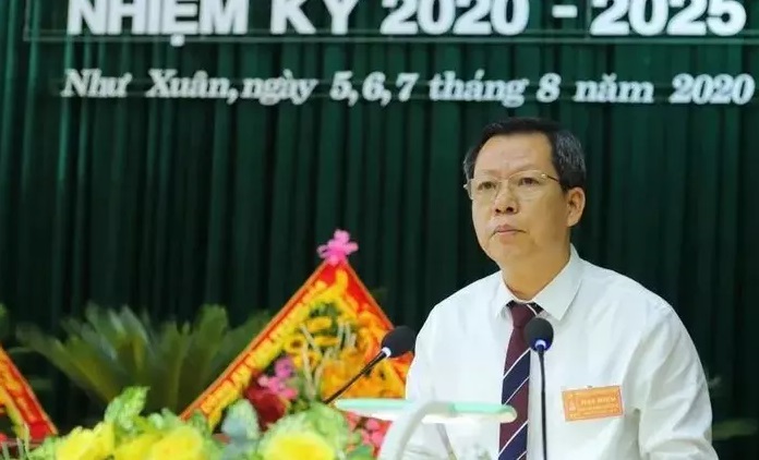 Ông Nguyễn Bá Hùng, nguyên Phó Giám đốc Sở Tài chính, hiện là Bí thư Huyện ủy huyện Như Xuân. Ảnh CTV