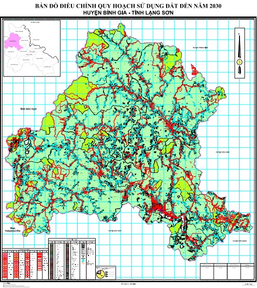 Bản đồ quy hoạch sử dụng đất đến 2030, huyện Bình Gia