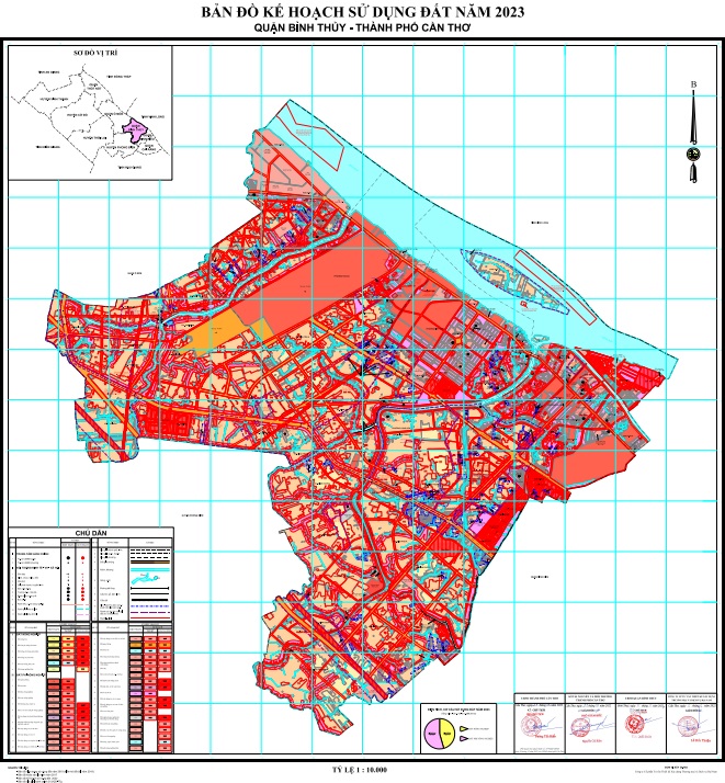 Bản đồ Kế hoạch sử dụng đất năm 2023, quận Bình Thuỷ