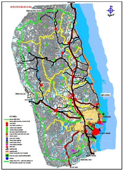 Bản đồ điều chỉnh quy hoạch huyện Tuy Phước, tỉnh Bình Định