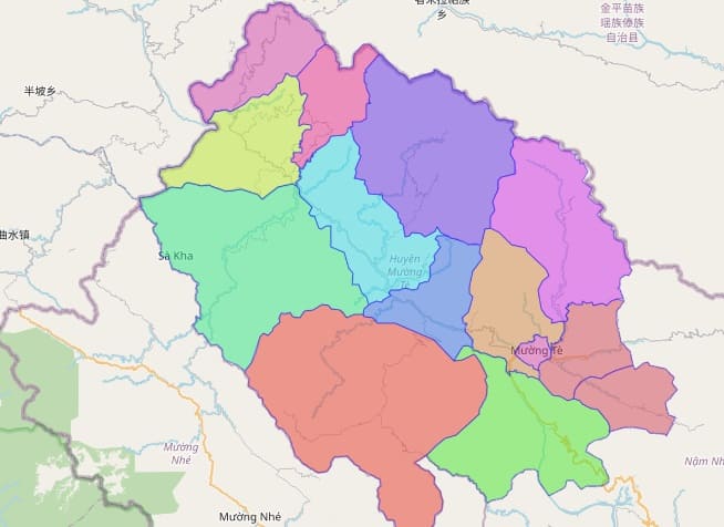 Bản đồ huyện Mường Tè