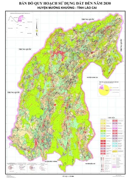 Bản đồ quy hoạch sử dụng đất đến 2030 huyện Mường Khương