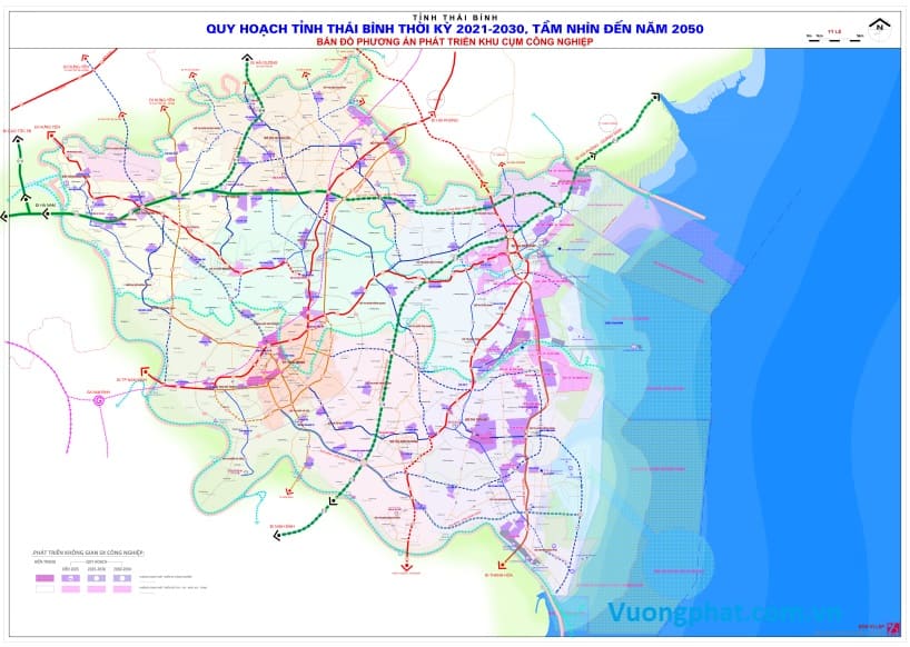 Bản đồ quy hoạch phát triển công nghiệp tỉnh Thái Bình