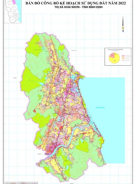 Bản đồ Kế hoạch sử dụng đất năm 2022, thị xã Hoài Nhơn