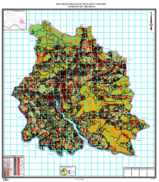 Bản đồ kế hoạch sử dụng đất năm 2023, huyện Phù Yên