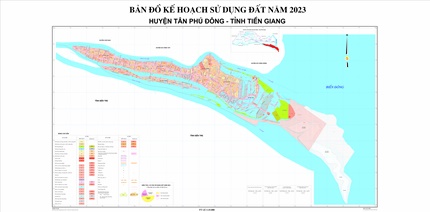Bản đồ kế hoạch sử dụng đất năm 2023, huyện Tân Phú Đông