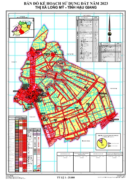 Bản đồ Kế hoạch sử dụng đất năm 2023, thị xã Long Mỹ
