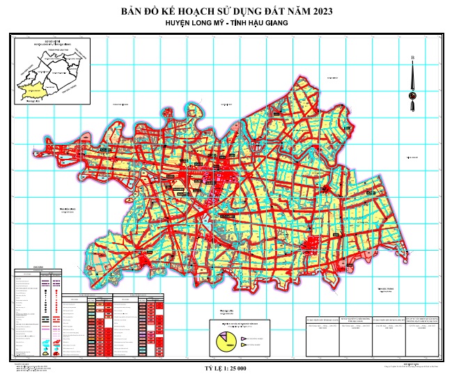 Bản đồ Kế hoạch sử dụng đất năm 2023, huyện Long Mỹ