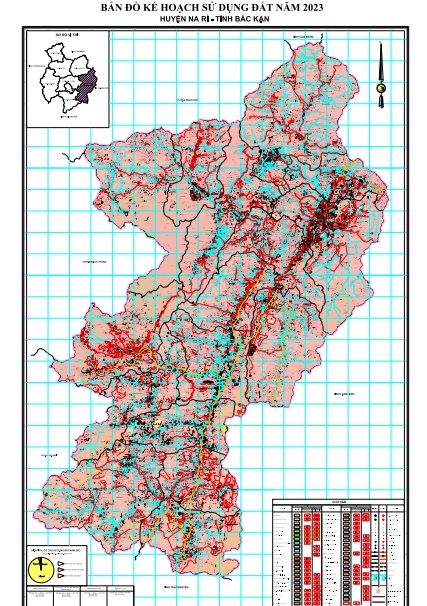Bản đồ kế hoạch sử dụng đất năm 2023, huyện Na Rì