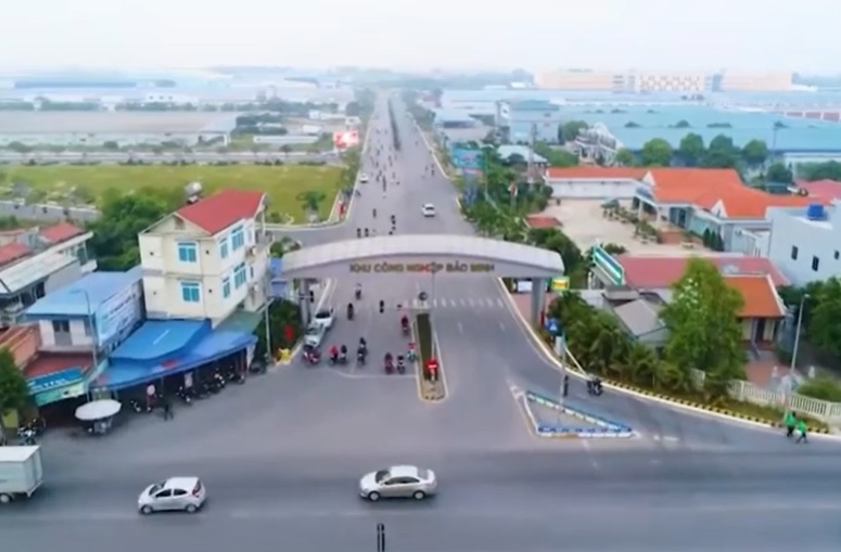 Cổng chính KCN Bảo Minh - Nam Định