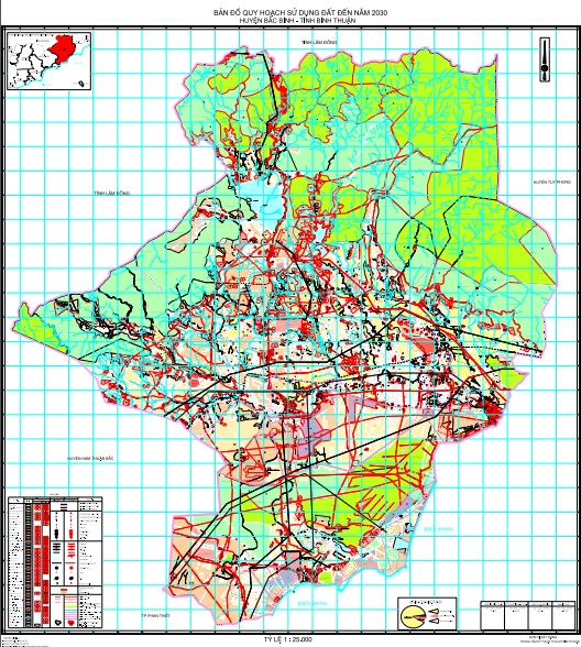 Bản đồ quy hoạch sử dụng đất đến 2030, huyện Bắc Bình
