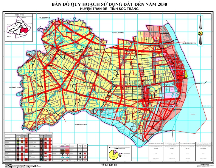 Bản đồ quy hoạch sử dụng đất đến 2030, huyện Trần Đề