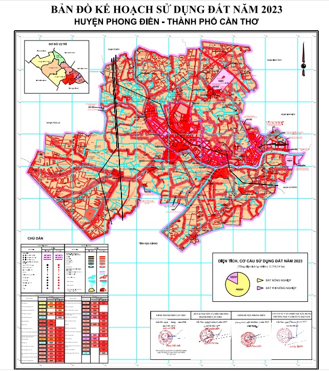Bản đồ Kế hoạch sử dụng đất năm 2023, huyện Phong Điền