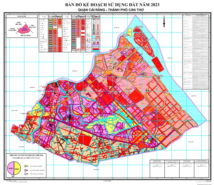 Bản đồ quy hoạch - Kế hoạch quận Cái Răng (Cần Thơ) 2023