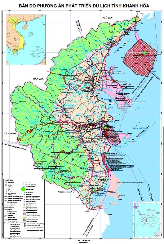 Bản đồ quy hoạch phát triển ngành du lịch tỉnh Khánh Hoà đến 2030, tầm nhìn đến 2050
