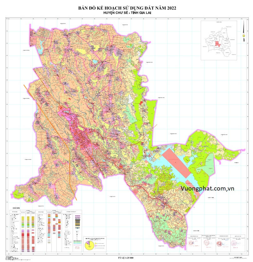 Bản đồ Kế hoạch sử dụng đất năm 2022, huyện Chư Sê