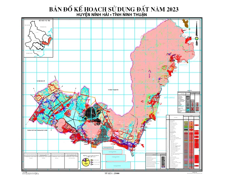 Bản đồ Kế hoạch sử dụng đất năm 2023, huyện Ninh Hải