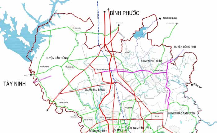 Quy hoạch giao thông huyện Bàu Bàng 