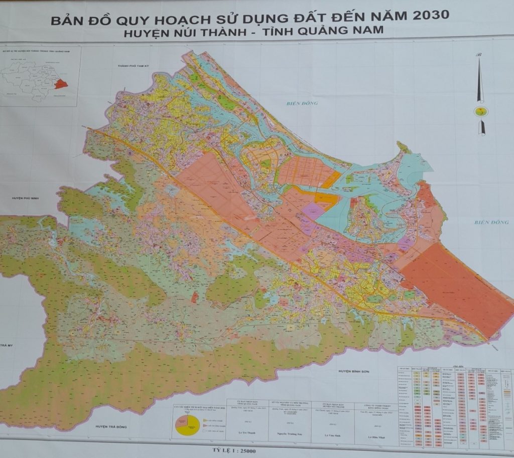 Bản đồ Quy hoạch sử dụng đất đến 2030, huyện Núi Thành