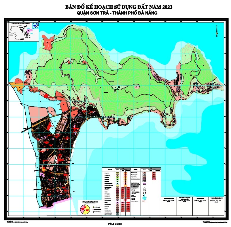 Bản đồ Kế hoạch sử dụng đất năm 2023, quận Sơn Trà