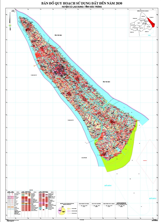 Bản đồ quy hoạch sử dụng đất đến 2030, huyện Cù Lao Dung