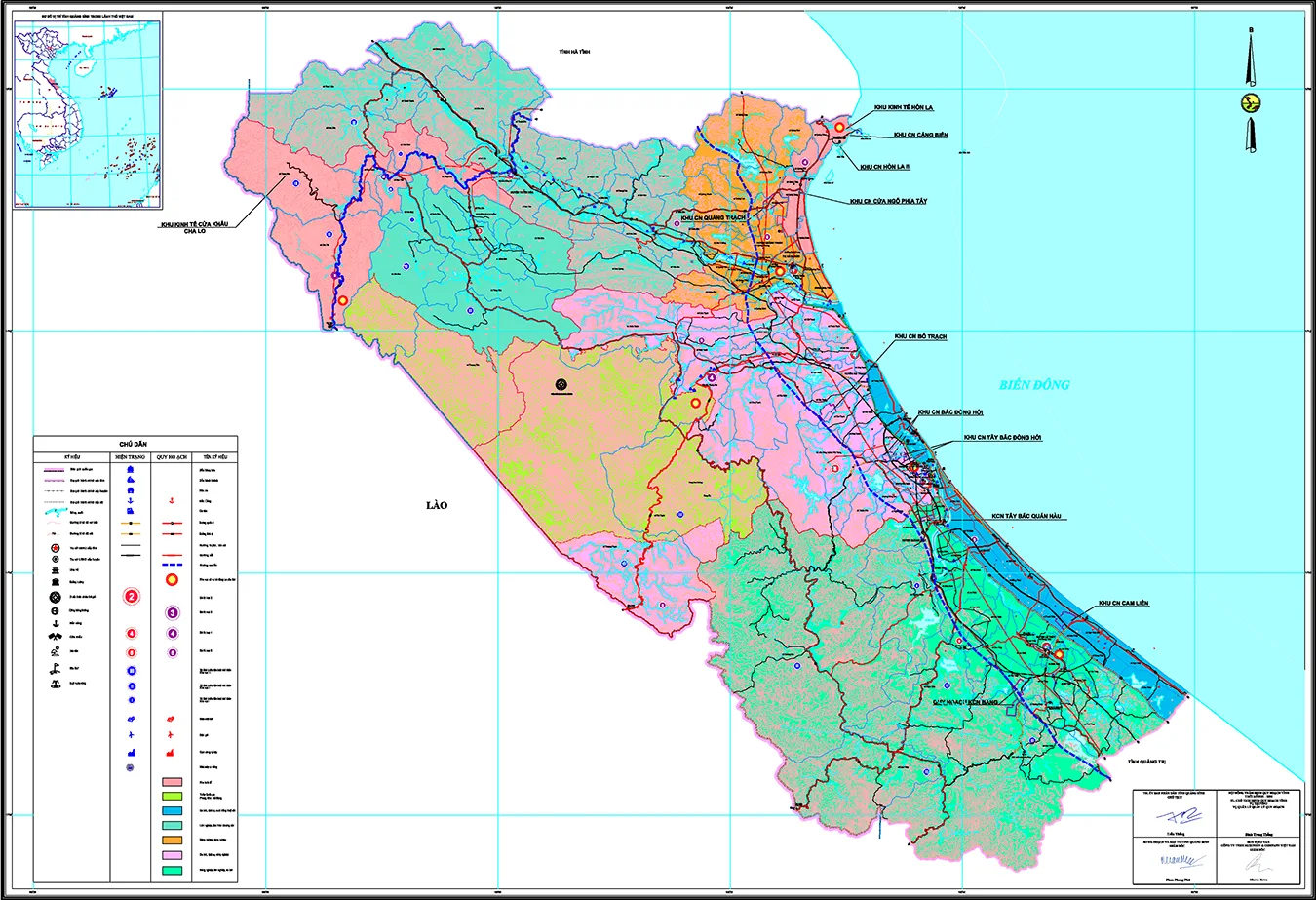 Bản đồ vị trí tỉnh Quảng Bình