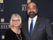 Franco Harris with his wife