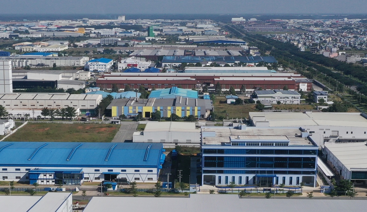 Một góc Khu công nghiệp Bàu Bàng tỉnh Bình Dương