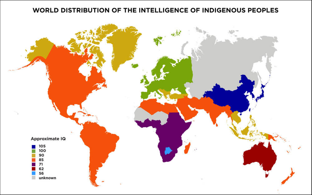 Các nước trên thế giới có chỉ số IQ cao, trung bình và thấp