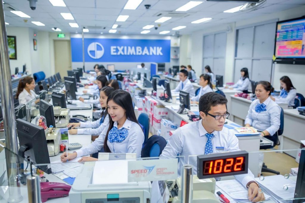 Phòng giao dịch của ngân hàng Eximbank
